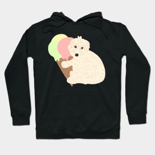 Don't Touch my Ice Cream Maltipoo Dog Hoodie